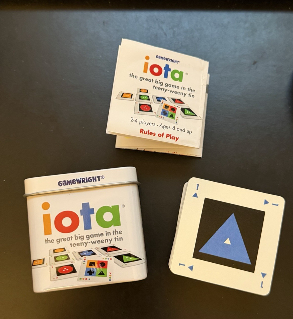 IOTA The Great Big Game In The Teeny-Weeny Tin By Gamewright 2012 Rare Complete